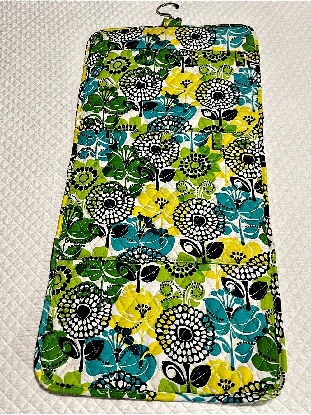 Vera Bradley Iconic Grand Hanging Organizer Green & Blue